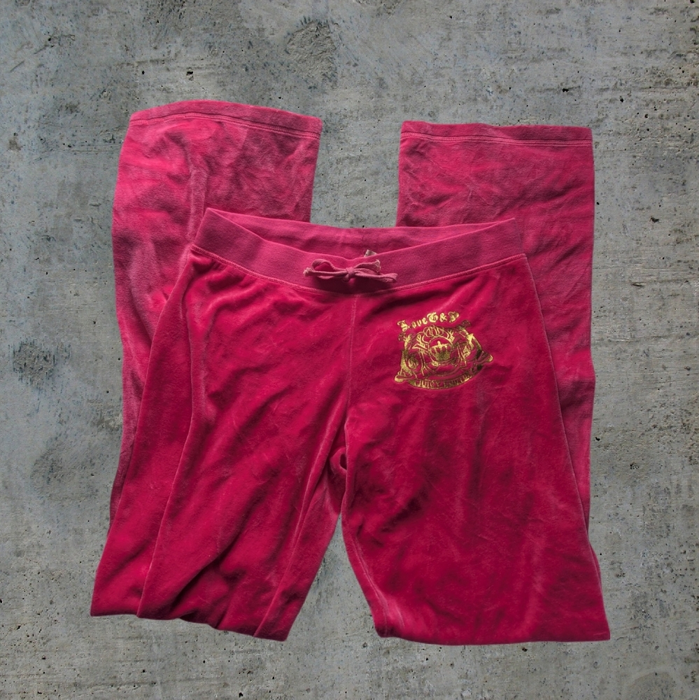 Juicy Couture: RARE Pink Velour Pants💞